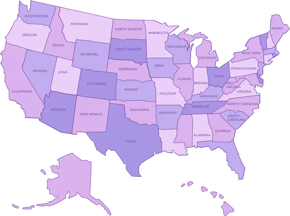 Map of the United States